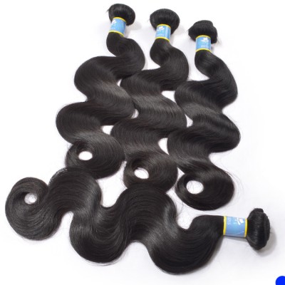 Full cuticle human hair extension virgin brazilian,good quality salt and pepper hair for braiding,remy human hair pony tail