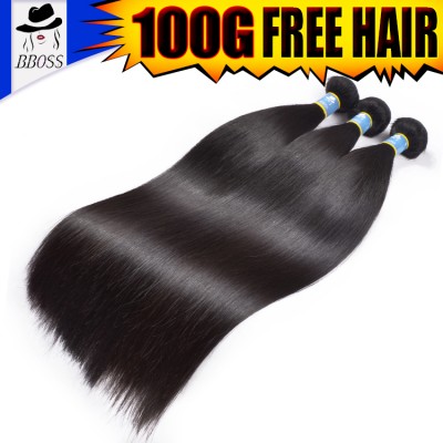 BBOSS High quality 8 inch peruvian straight hair extension,free sample supply virgin brazilian and peruvian wavy hair in china